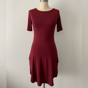 Burgundy tunic